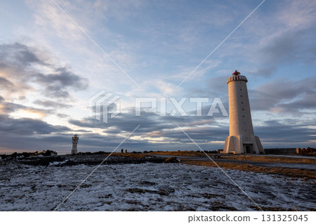 Arkranes town and harbor, a fishing village in Iceland Arkranes town and harbor, a fishing village in Iceland 131325045