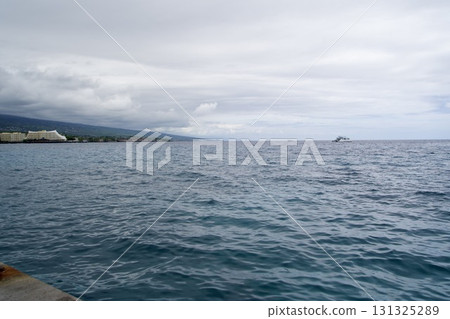 夏威夷大島陰天的海景 131325289