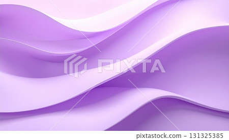 Soft lavender matte background with overlapping soft wavy curves 131325385