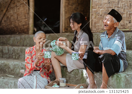 Joyful and Heartwarming Moments in Traditional Village Life with Both Elders and Youth Joyful and Heartwarming Moments in Traditional Village Life with Both Elders and Youth 131325425