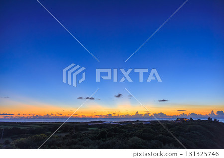 Sunset and seascape of Kurima Island 131325746