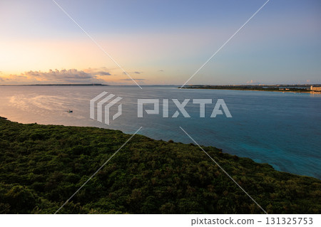 Sunset and seascape of Kurima Island Sunset and seascape of Kurima Island 131325753