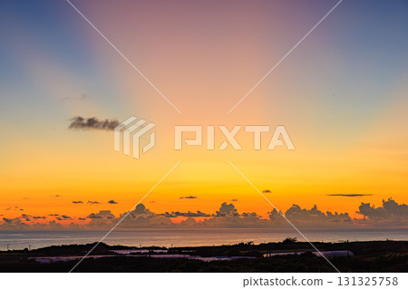 Sunset and seascape of Kurima Island Sunset and seascape of Kurima Island 131325758