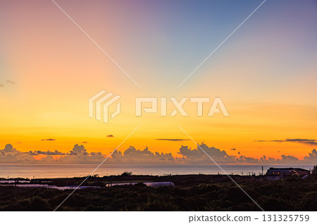 Sunset and seascape of Kurima Island 131325759