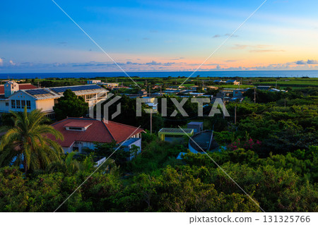 Sunset and seascape of Kurima Island Sunset and seascape of Kurima Island 131325766
