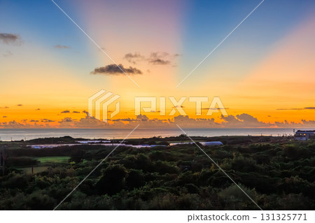 Sunset and seascape of Kurima Island 131325771