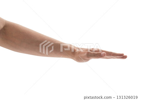 Adult man hand hold isolated on white background Adult man hand hold isolated on white background 131326019