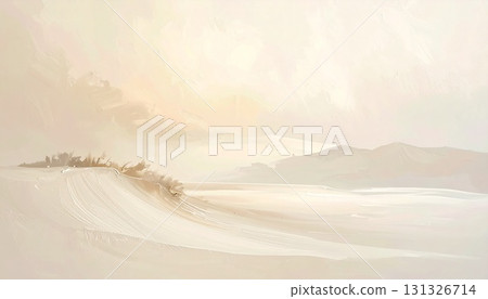 Matte ivory acrylic paint background 131326714