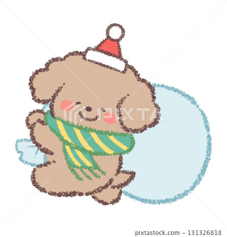 玩具貴賓犬聖誕老人 131326818