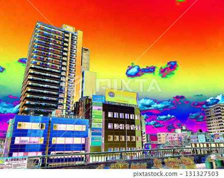 Station front scenery <processed> 131327503