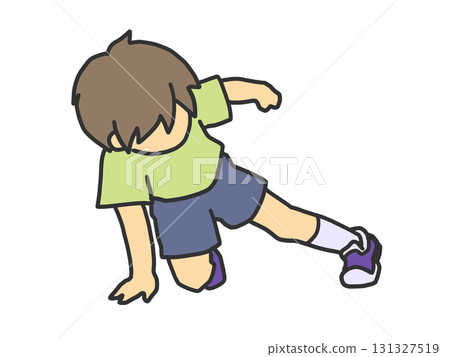 Child practicing breakdancing 131327519