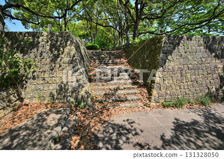 Harima "Yamazaki Castle Ruins" Stone walls and enclosure 131328050