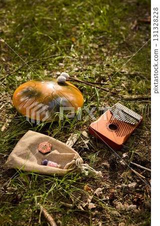 Elements of a Serene Forest Integrating Musical Instruments with Natures Beauty and Calmness Elements of a Serene Forest Integrating Musical Instruments with Natures Beauty and Calmness 131328228