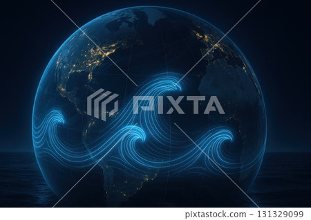 A Stunning Visualization of Earth's Ocean Currents: Exploring the Dynamic Flow of Water 131329099