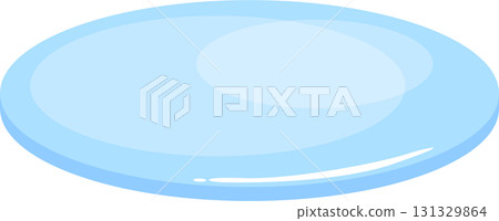 A translucent, slightly blue, oval shape. It's a simple, clean illustration on a black background. A translucent, slightly blue, oval shape. It's a simple, clean illustration on a black background. 131329864