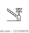 Railway Crossing Icon 131330078