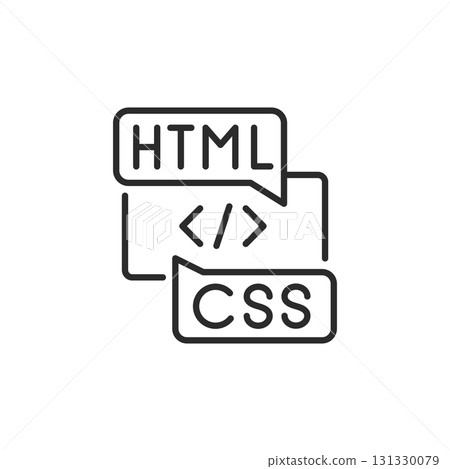 HTML CSS Icon 131330079