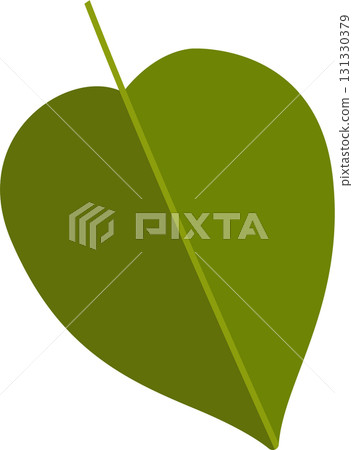 A stylized green leaf on a black background showcases simplicity and natural beauty, isolated. A stylized green leaf on a black background showcases simplicity and natural beauty, isolated. 131330379