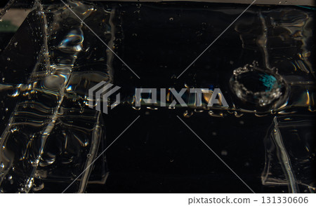 469.Water Splash And Ripples In Transparent Glass Vessel 469.Water Splash And Ripples In Transparent Glass Vessel 131330606