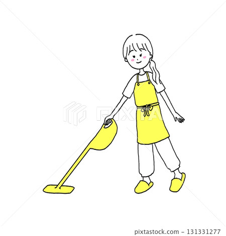 吸塵女人插圖 131331277
