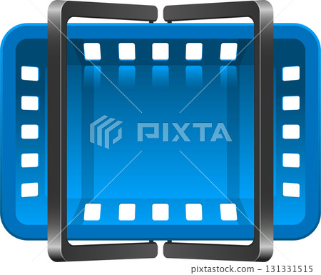 Abstract blue storage container featuring multiple partitions and a gray holding structure. Abstract blue storage container featuring multiple partitions and a gray holding structure. 131331515