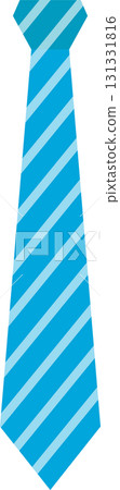 Striped light blue necktie with darker blue accents on black background for formal occasions. Striped light blue necktie with darker blue accents on black background for formal occasions. 131331816