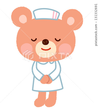 熊護士，護士，鞠躬，問候 131332691