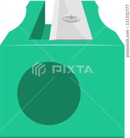 A turquoise pencil sharpener with a silver blade, perfect for school supplies or creative work. A turquoise pencil sharpener with a silver blade, perfect for school supplies or creative work. 131332777