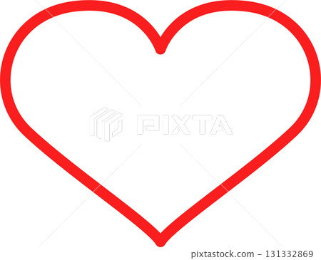 A red heart shape on a black background, symbolizing love, emotion, and heartfelt expression. 131332869