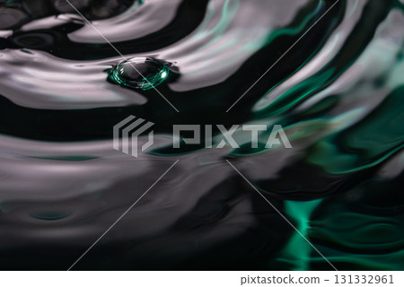 285.Water bubble on an abstract ripple surface 285.Water bubble on an abstract ripple surface 131332961