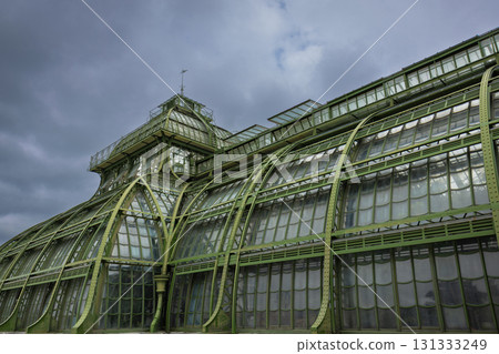 Schoenbrunn is a large greenhouse in Wien Austria 131333249