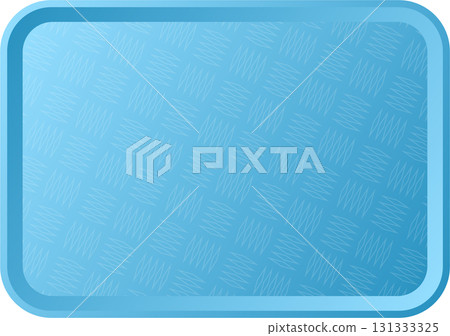Light blue tray with textured, diamond-shaped pattern inside border, good for serving food. Light blue tray with textured, diamond-shaped pattern inside border, good for serving food. 131333325