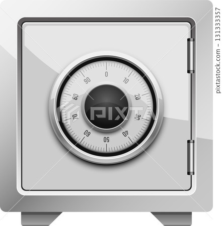A sturdy and secure safe with a combination lock, designed for protecting valuable possessions. 131333357