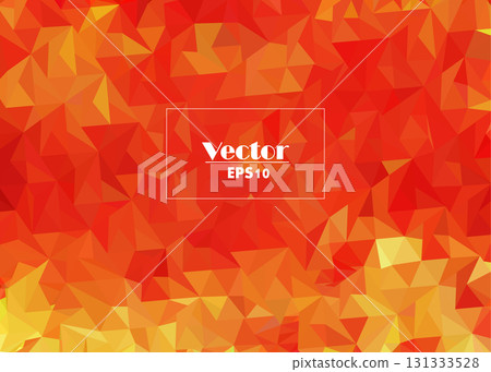 red and yellow abstract vector image stylized from triangles red and yellow abstract vector image stylized from triangles 131333528