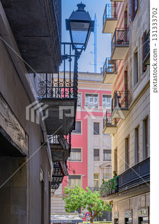 Barcelona, clear skies, midsummer, Spain 131333702