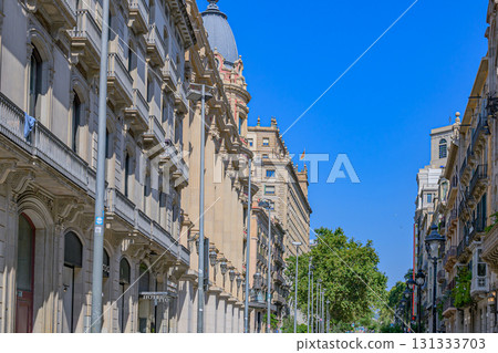 Barcelona, clear skies, midsummer, Spain 131333703