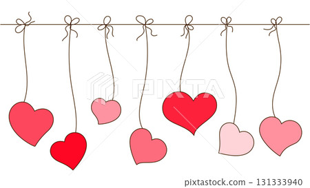 Hanging hearts 131333940
