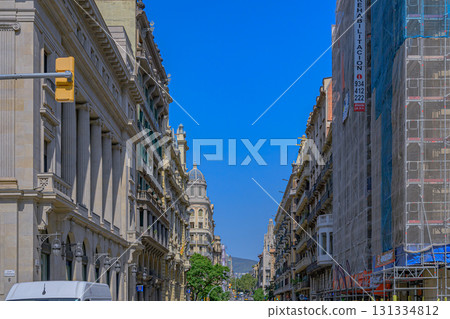 巴塞隆納，城市景觀，歷史，盛夏，西班牙 131334812