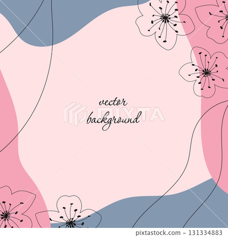 floral vector background 131334883