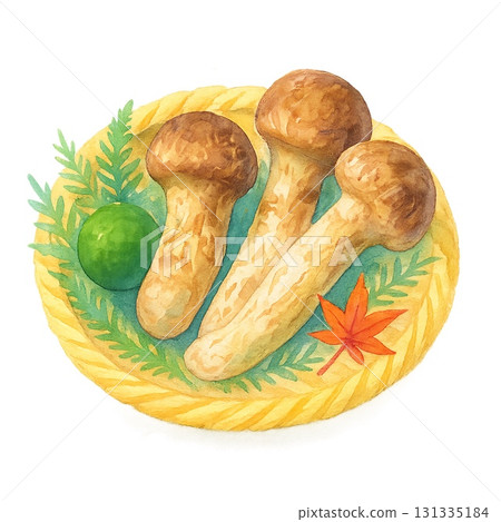 秋天的味道⭐︎美味的松茸配酢橘 131335184