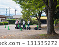 A group practicing Segway 131335272