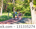 Family enjoying cycling 131335274
