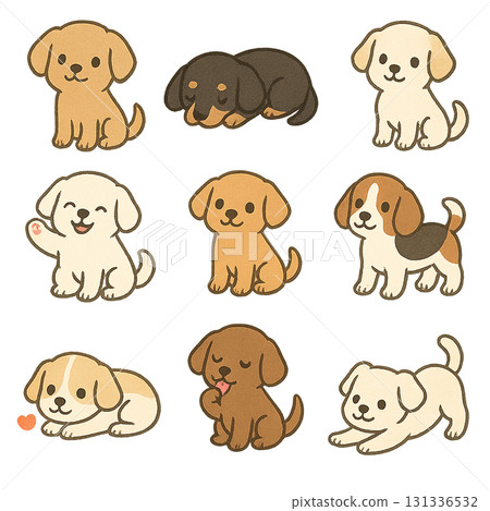 各種狗的插圖集 各種狗的插圖集 131336532