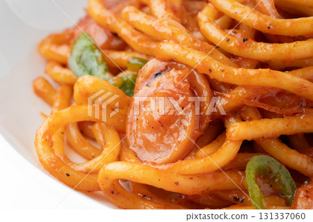 Close-up of delicious looking Neapolitan spaghetti 131337060