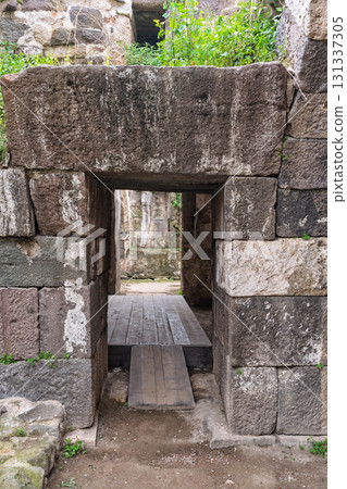 Ancient stone entrance with wooden walkway at Agora of Smyrna, Izmir, Turkey Ancient stone entrance with wooden walkway at Agora of Smyrna, Izmir, Turkey 131337305