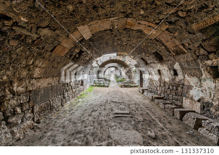 Ancient Roman Agora of Smyrna vaulted passages, Izmir, Turkey Ancient Roman Agora of Smyrna vaulted passages, Izmir, Turkey 131337310