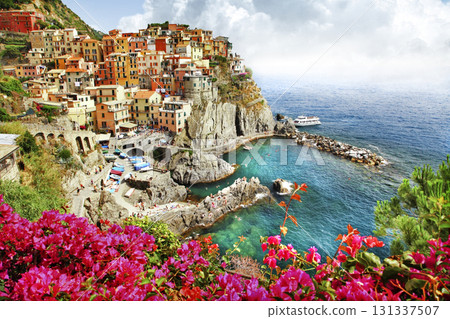scenery of Italy and most beautiful places - Monarola village (Cinque terre) 131337507