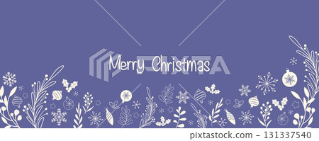 聖誕節背景素材、聖誕裝飾裝飾插畫 131337540