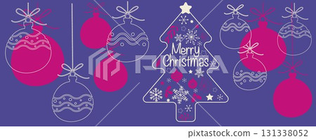Stylish Christmas decorations, chestnut decoration illustration Stylish Christmas decorations, chestnut decoration illustration 131338052