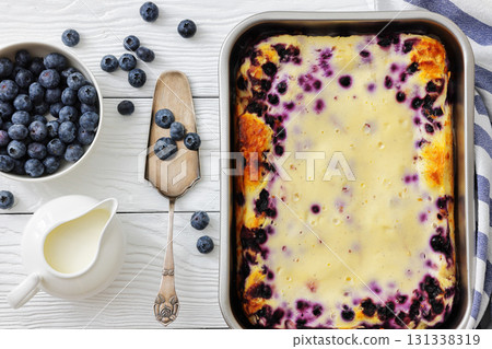 Finnish Blueberry pie in a baking dish Finnish Blueberry pie in a baking dish 131338319